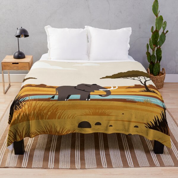 Item preview, Elephant in the savannah designed and sold by Design4uStudio.