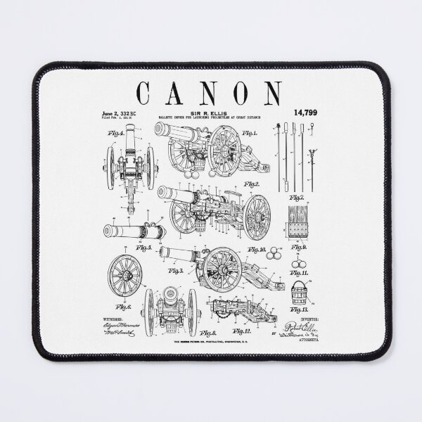 Item preview, Canon Medieval Ancient Ballistic Device Funny Vintage Patent designed and sold by GrandeDuc.