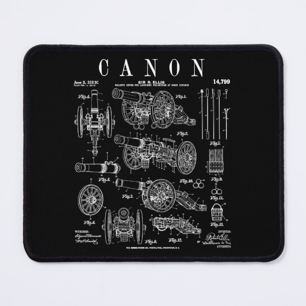 Item preview, Canon Medieval Ancient Ballistic Device Funny Vintage Patent designed and sold by GrandeDuc.