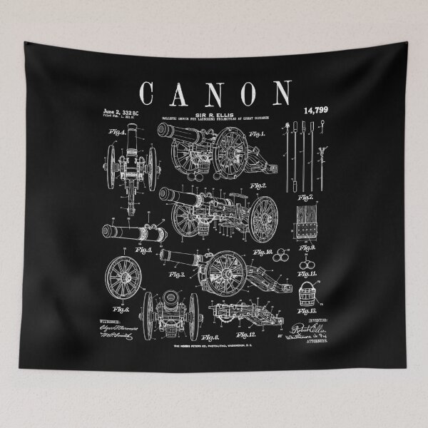 Item preview, Canon Medieval Ancient Ballistic Device Funny Vintage Patent designed and sold by GrandeDuc.