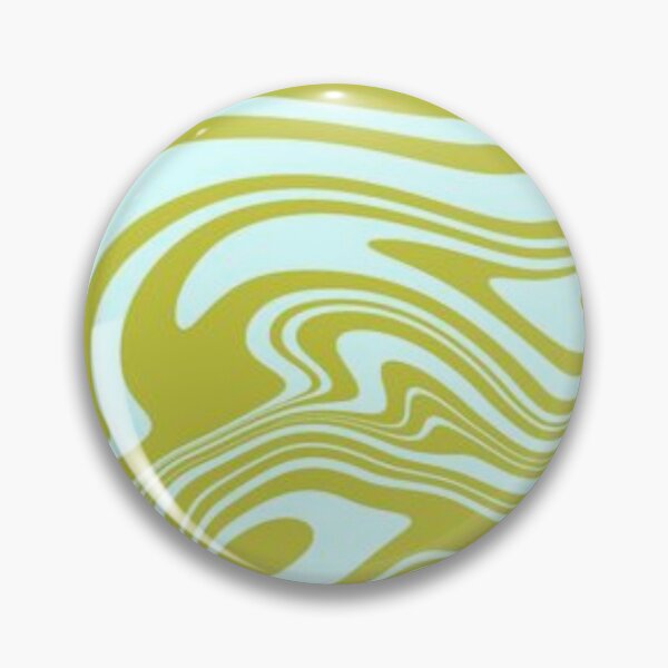 Item preview, Green abstract marbled wavy swirl modern retro pattern  designed and sold by PATTERN4PATTERN.