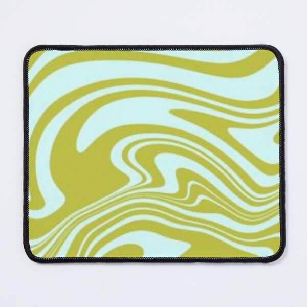 Item preview, Green abstract marbled wavy swirl modern retro pattern designed and sold by PATTERN4PATTERN.