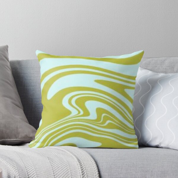 Item preview, Green abstract marbled wavy swirl modern retro pattern  designed and sold by PATTERN4PATTERN.