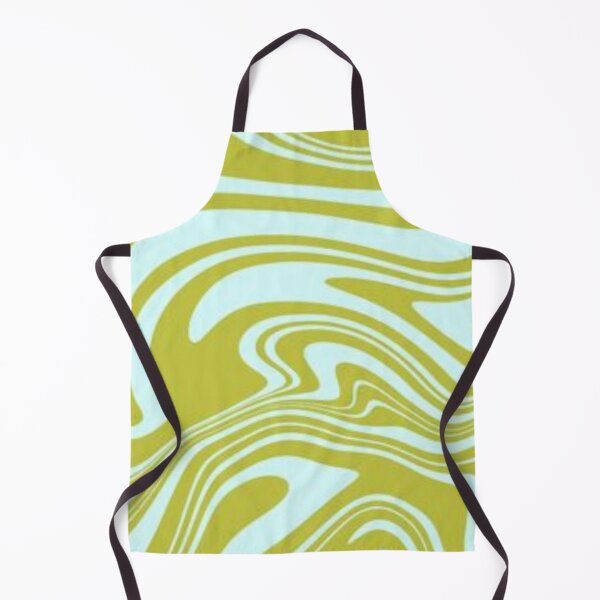 Item preview, Green abstract marbled wavy swirl modern retro pattern  designed and sold by PATTERN4PATTERN.