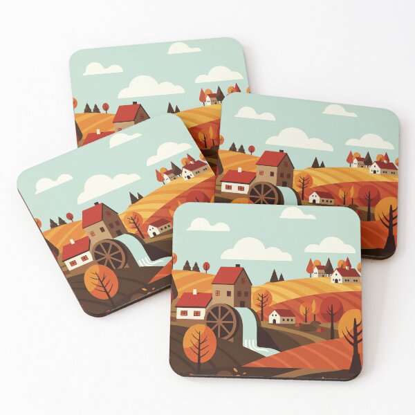 Item preview, Country house with water wheel designed and sold by Design4uStudio.