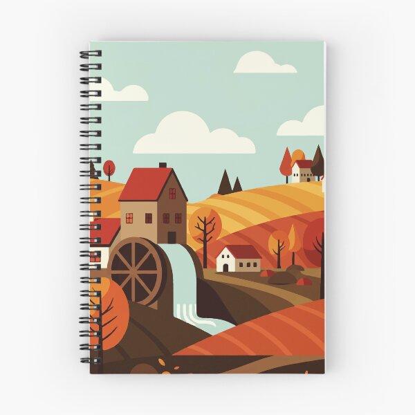 Item preview, Country house with water wheel designed and sold by Design4uStudio.