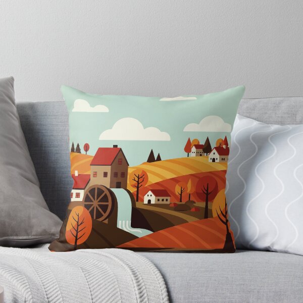 Item preview, Country house with water wheel designed and sold by Design4uStudio.