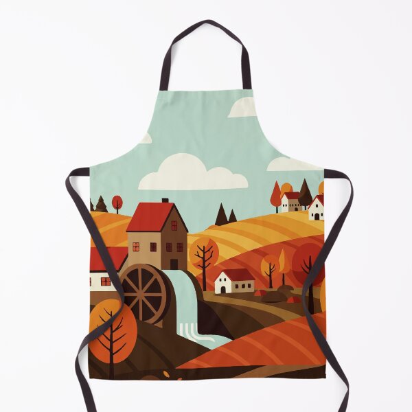 Item preview, Country house with water wheel designed and sold by Design4uStudio.