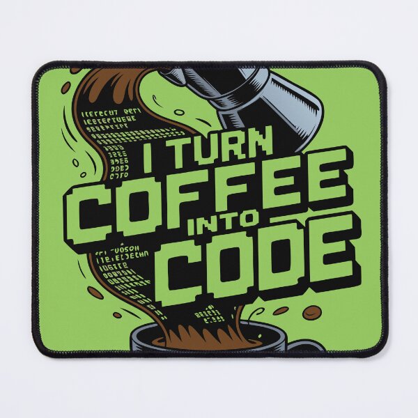 Artikelvorschau, Ich verwandle Kaffee in Code – Lustiges Programmierer-Entwickler-Geschenk entworfen und verkauft von RogueDroid.