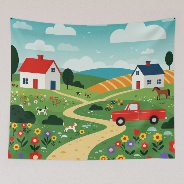 Item preview, Rural landscape designed and sold by Design4uStudio.