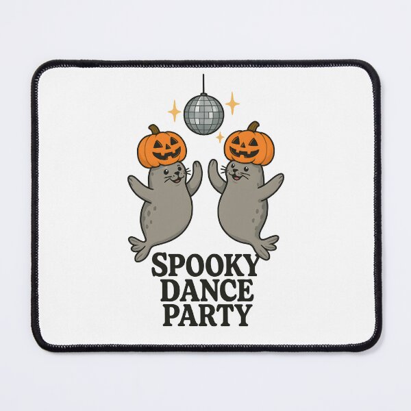 Item preview, Spooky Dance Party Baby Harbor Seals Halloween Design Cute and Spooky Art Inspiring Joy and Positivity for Ocean and marine life lovers designed and sold by ClinicalHubs.