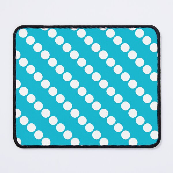 Item preview, White Polka Dots on Aqua Blue (CL) designed and sold by POLKAIWERX.