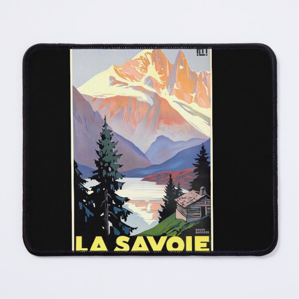 Item preview, Vintage Travel Poster | La Savoie Art Print | French Alps by Roger Broders | Art Deco Wall Decor for Rustic & Modern Homes designed and sold by artofuniverse.