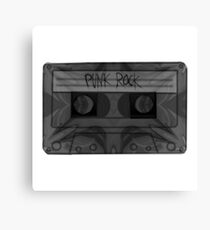 Punk Rock Music Cassette Tape Canvas Print