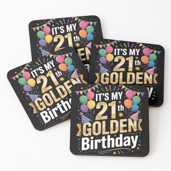 Item preview, 21th Birthday It's My 21th Golden Birthday Men Women  designed and sold by MonsterBuddiess.