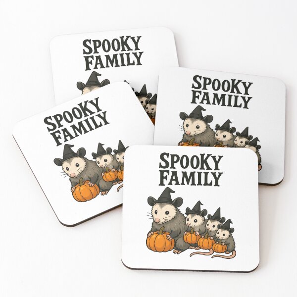 Item preview, Cute Opossum Family Halloween | Mom and Babies at Spooky Season | Cute and Spooky Art Inspiring Joy and Positivity for Animal lovers and families designed and sold by ClinicalHubs.