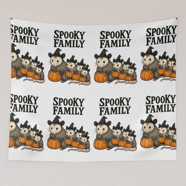 Item preview, Cute Opossum Family Halloween | Mom and Babies at Spooky Season | Cute and Spooky Art Inspiring Joy and Positivity for Animal lovers and families designed and sold by ClinicalHubs.