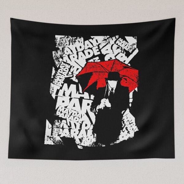 Item preview, Man Silhouette Using Red Umbrella designed and sold by ShadeFall.