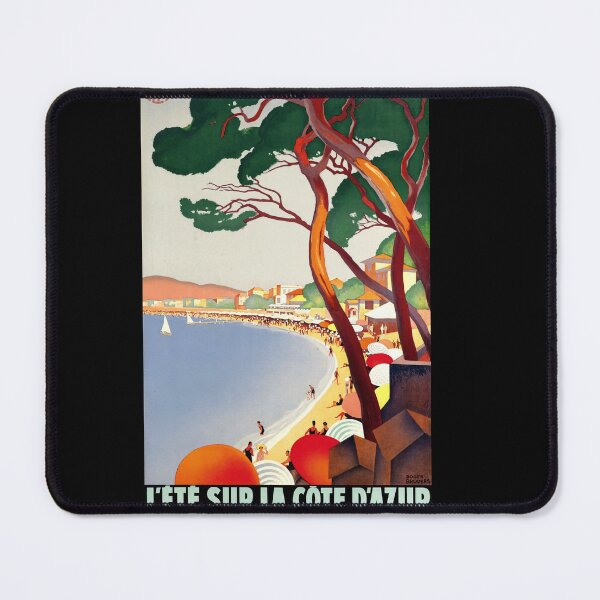 Item preview, Vintage Travel Poster Art Deco Style | Roger Broders 1930 | Juan-les-Pins Côte d'Azur Beach | French Riviera Summer designed and sold by artofuniverse.