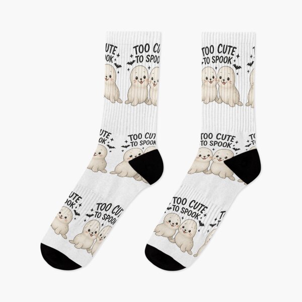 Item preview, Baby Harbor Seals Halloween Too Cute To Spook | Cute and Spooky Art Inspiring Joy and Positivity for Ocean and marine life lovers designed and sold by ClinicalHubs.