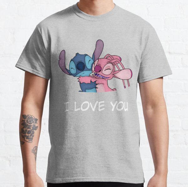 Disney Lilo & Stitch Mens' I Tried Stitch Handstand Graphic T-Shirt, M  lavender