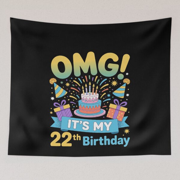 Item preview, 22 Year Old OMG It's My 22th Birthday  designed and sold by MonsterBuddiess.