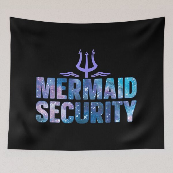 Item preview, Mermaid Security Galaxy Print Ocean Funny Ocean Trident designed and sold by HarinDonreka.