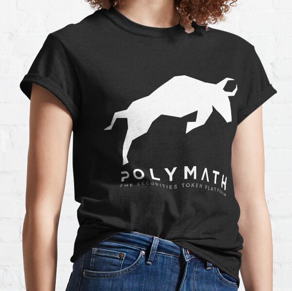 Polymath Network Logo Solid White Classic T-Shirt