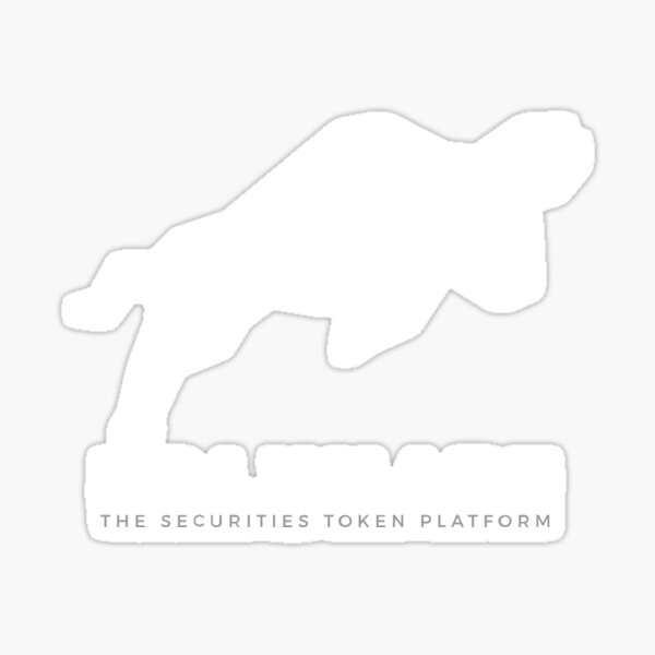 Polymath Network Logo Solid White Sticker
