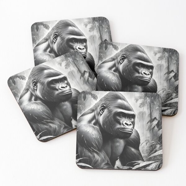 Item preview, gorilla designed and sold by WorldofCharcoal.