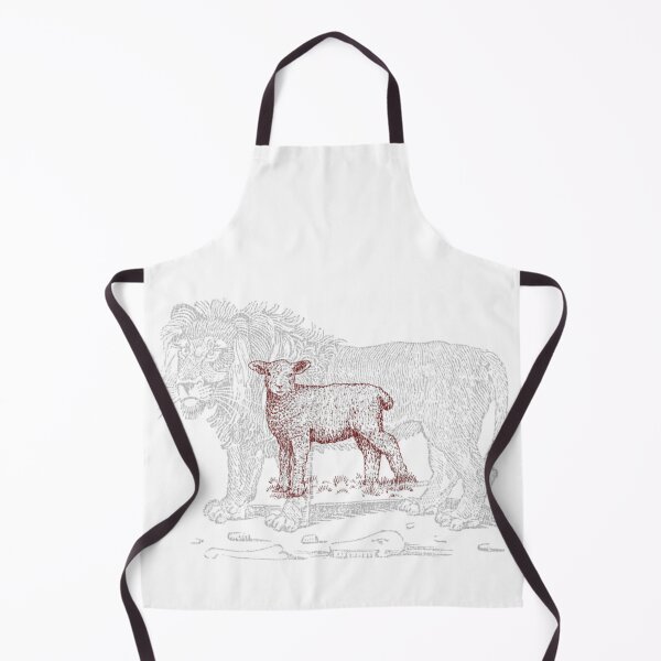 Item preview, Lion and Lamb Christian Jesus Biblical Contrast Art designed and sold by HarinDonreka.