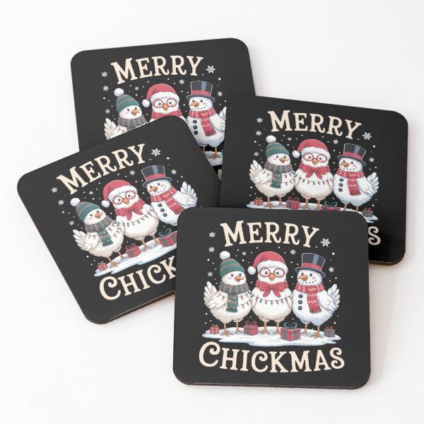 Item preview, Chicken Christmas Santa Hat Merry Chickmas Xmas Farm Animal designed and sold by Sunset4Bones.