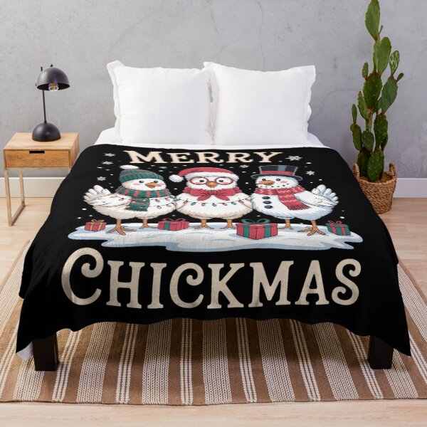 Item preview, Chicken Christmas Santa Hat Merry Chickmas Xmas Farm Animal designed and sold by Sunset4Bones.