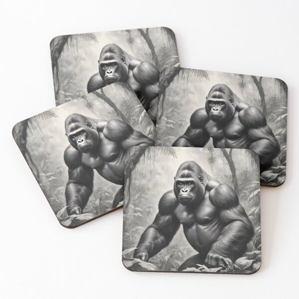 Item preview, gorilla designed and sold by WorldofCharcoal.