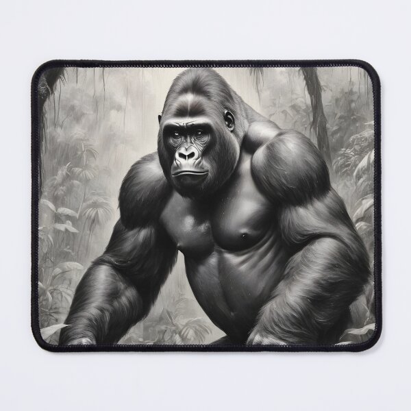 Item preview, gorilla designed and sold by WorldofCharcoal.