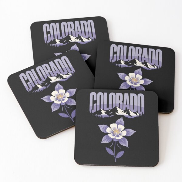 Item preview, Colorado mountain silhouette, Columbine state flower designed and sold by HellD3vil-Art.