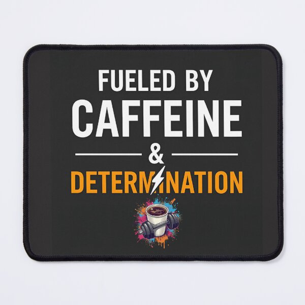 Item preview, Fueled by Caffeine & Determination – Motivational Gift & Apparel for Runners, Gym Lovers, and Triathletes designed and sold by endurothreads.