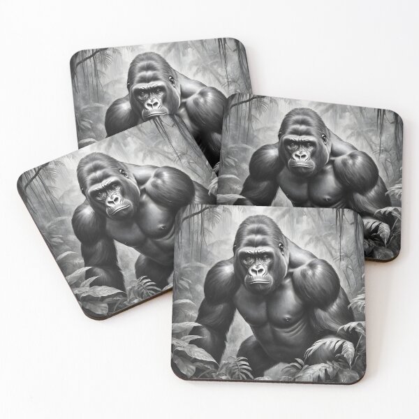 Item preview, gorilla designed and sold by WorldofCharcoal.