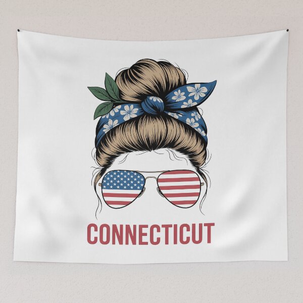 Item preview, Connecticut for Girls Connecticut proud State Flag designed and sold by HellD3vil-Art.