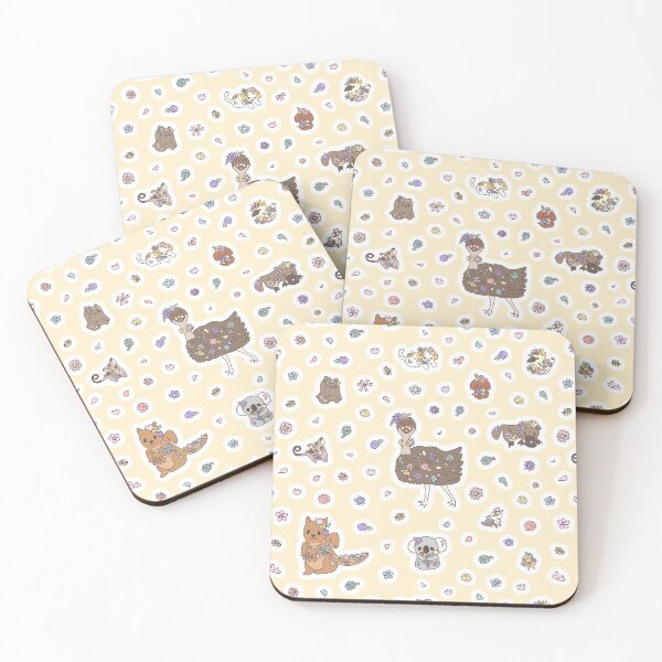 Item preview, Spring Aussie Animals (Cream) designed and sold by HarunaMcDesigns.