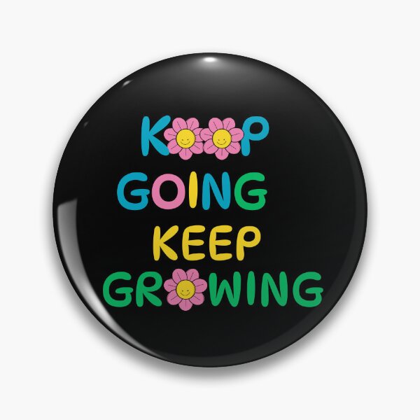 Item preview, Motivational T-Shirt – KEEP GOING KEEP GROWING | Positive Quote & Colorful Typography Tee designed and sold by Magda-Creates.