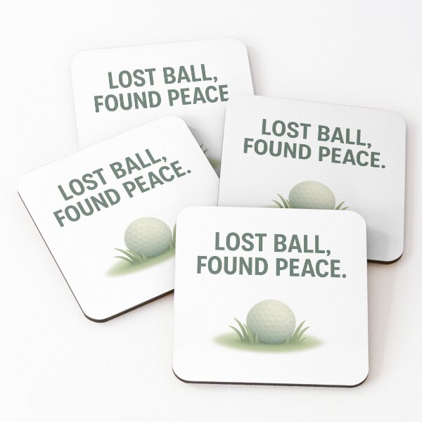 Item preview, Lost Ball, Found Peace – Minimalist Golf Quote for Calm Players designed and sold by OffsideMindset.