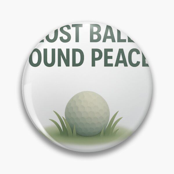 Item preview, Lost Ball, Found Peace – Minimalist Golf Quote for Calm Players designed and sold by OffsideMindset.