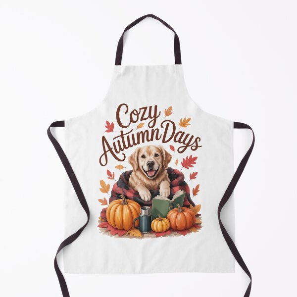 Item preview, Cozy Fall Autumn Pumpkins Thanksgiving Golden Retriever Cozy Autumn Days designed and sold by Moon-Ape.