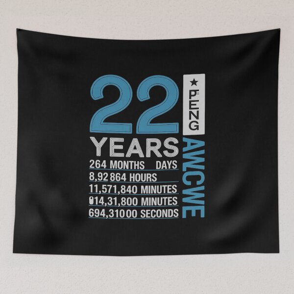 Item preview, 22nd Birthday 22 Years of Being Awesome  designed and sold by GGrizeldaRivas.