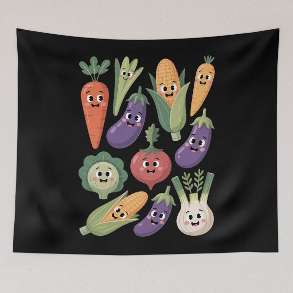 Item preview, Cute Vegetable Art Men Women Healthy Veggie Vegan Gardening designed and sold by HellD3vil-Art.