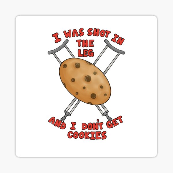 I was shot in the leg and I don't get cookies" Spencer Reid Quote" Sticker by saturnite | Redbubble