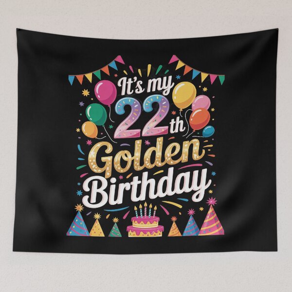 Item preview, 22th Birthday It's My 22th Golden Birthday Men Women  designed and sold by GGrizeldaRivas.