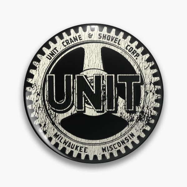 Item preview, Unit Crane & Shovel Milwaukee Wisconsin - aged, worn print designed and sold by retropetrol.
