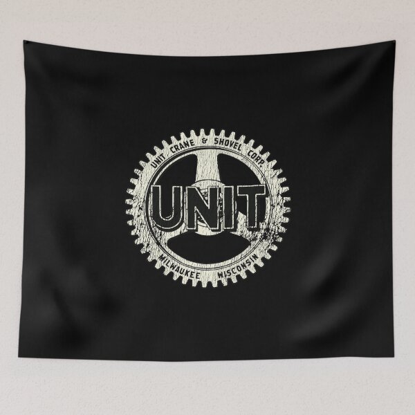 Item preview, Unit Crane & Shovel Milwaukee Wisconsin - aged, worn print designed and sold by retropetrol.